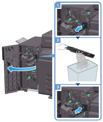 パンチくずの処理 - bizhub C750 i ユーザーズガイド | コニカミノルタ