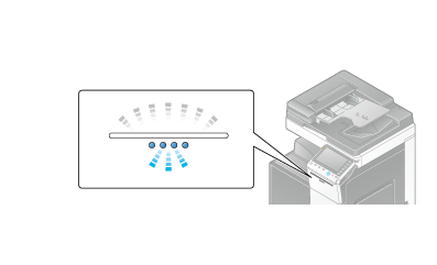 状態表示ランプ - bizhub C554e / C454e / C364e / C284e / C224e